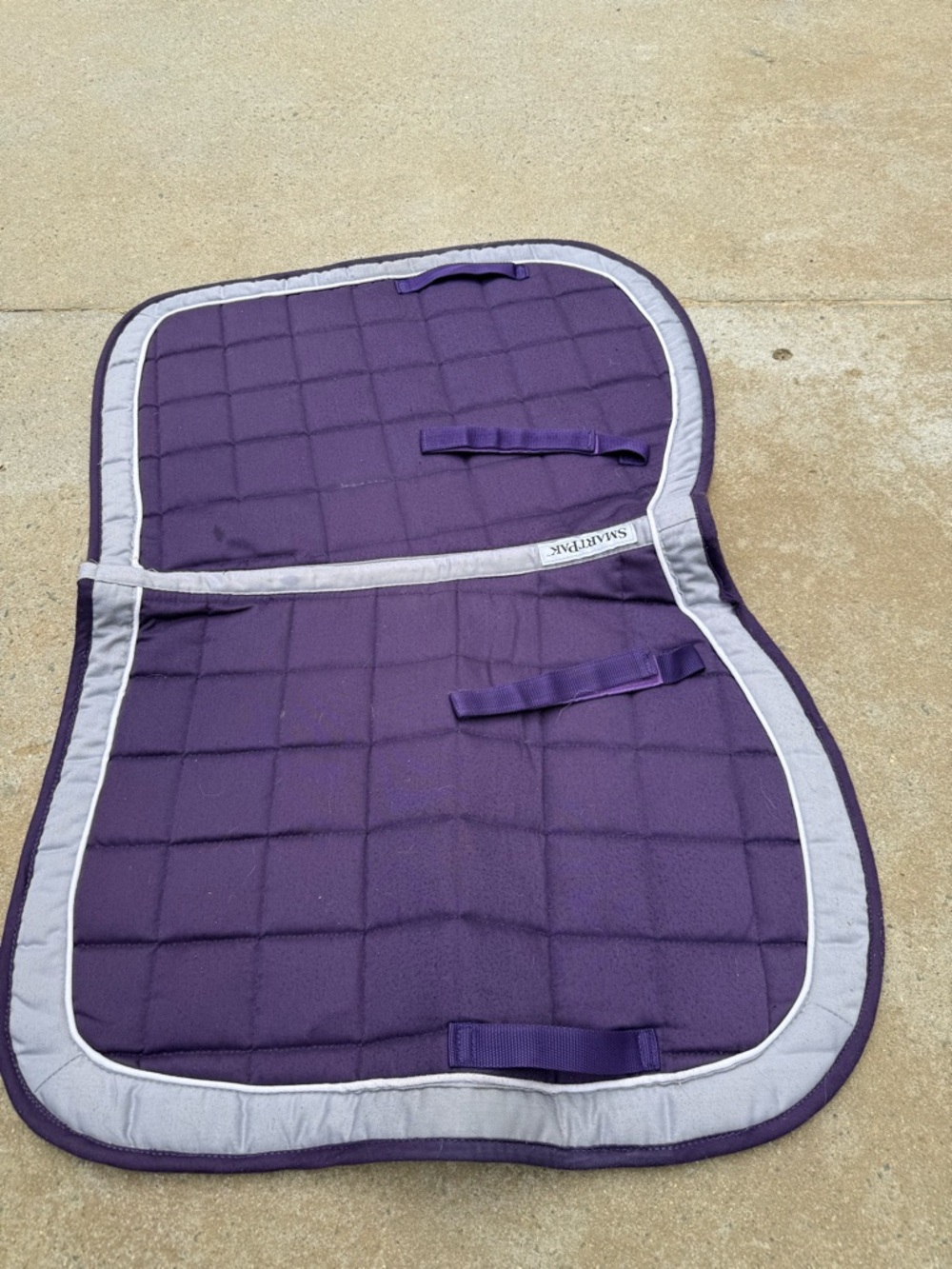 SmartPak Purple & Gray Quilted Saddle Pad Read post